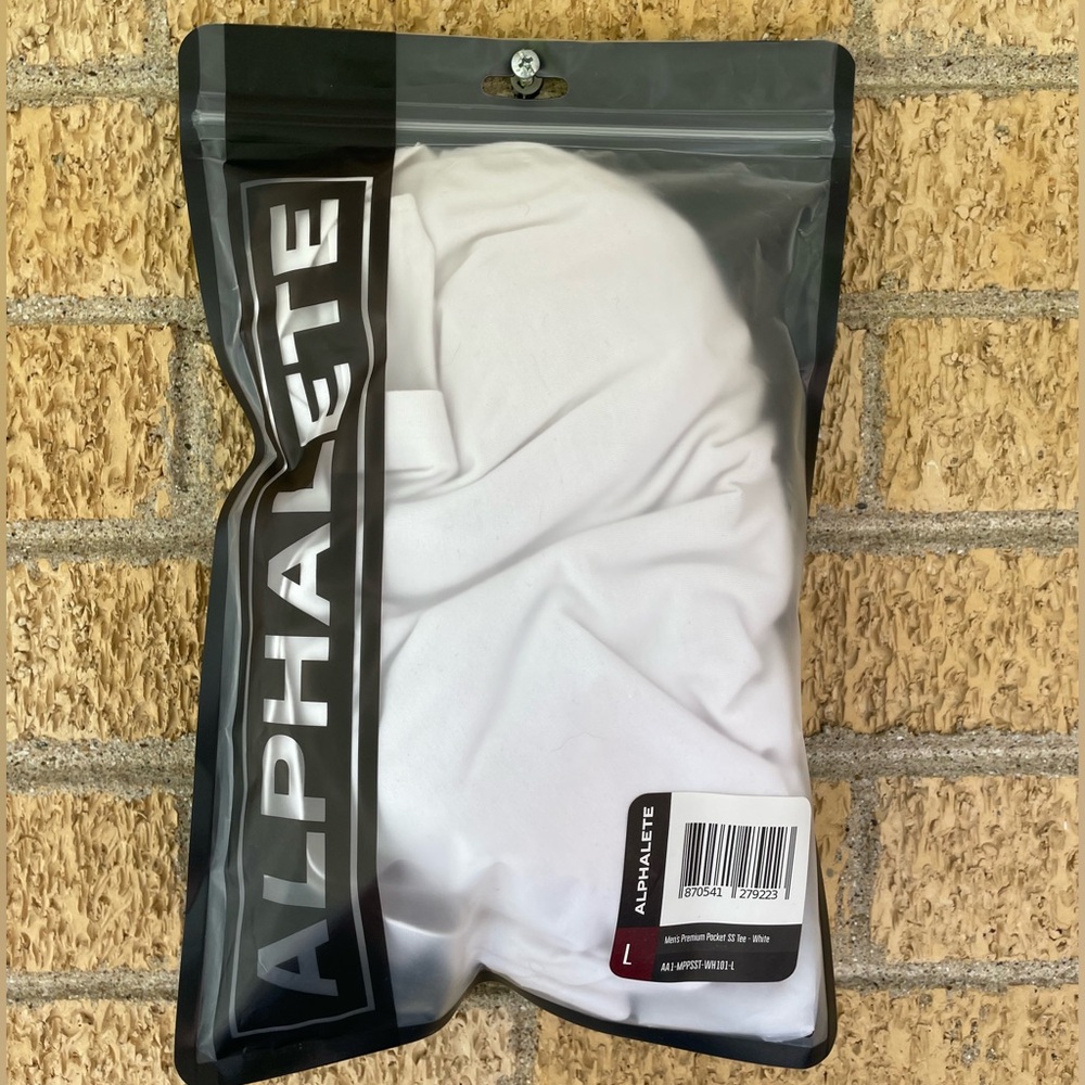 Alphalete Evo Pocket Tee - White Men’s Large - Picture 9 of 10